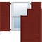 Ekena Millwork 18W x 77H Americraft Two Equal Louver Exterior Real Wood Shutters, Pepper Red, PR RW101LV18X77MRH - alternate 1